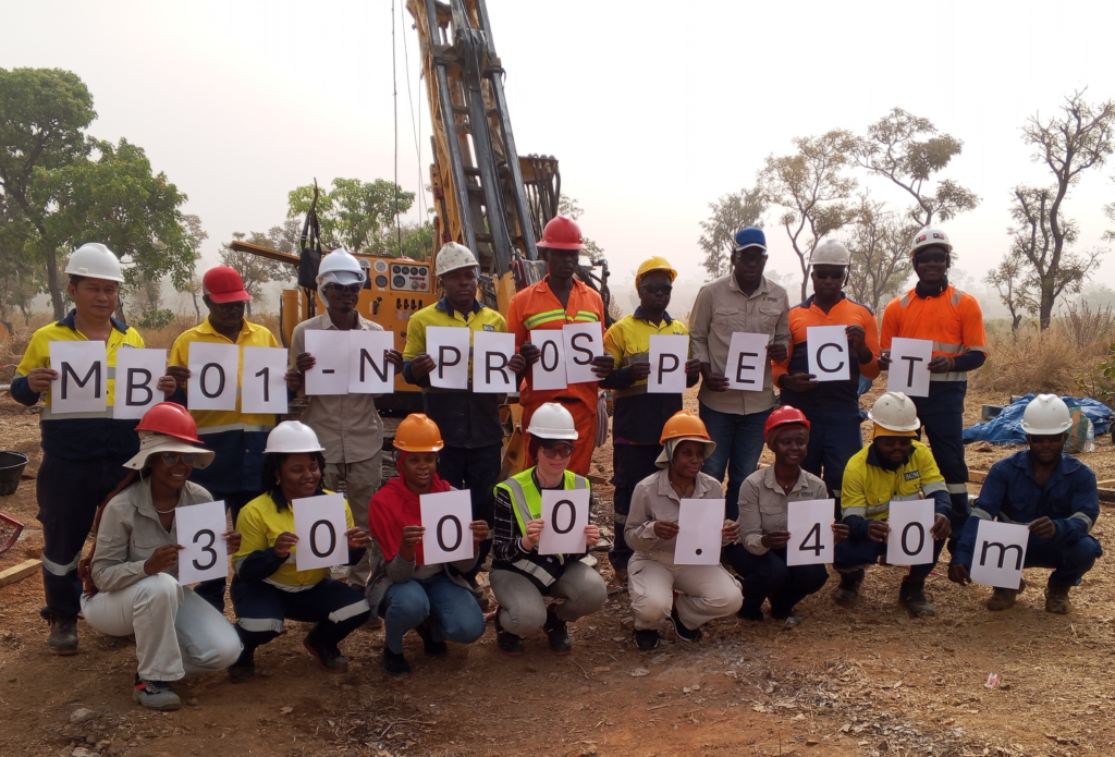 Completion of MB01-N Maiden Drilling Programme at Mbe.